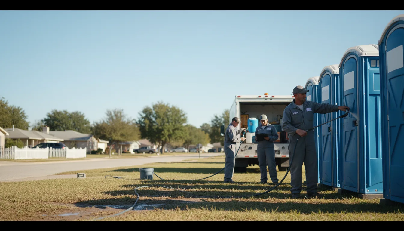 Long-Term Portable Toilet Rental in Elmer, LA near me
